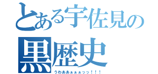 とある宇佐見の黒歴史（うわああぁぁぁっっ！！！）