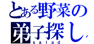 とある野菜の弟子探し（ｓａｌａｄ）