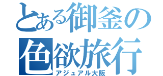 とある御釜の色欲旅行（アジュアル大阪）