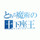 とある魔術の土下座王（インデックス）