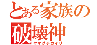 とある家族の破壊神（ヤマグチカイリ）