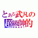 とある武凡の超級帥的（我都迷死了）