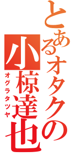 とあるオタクの小椋達也（オグラタツヤ）