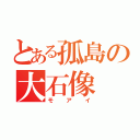 とある孤島の大石像（モアイ）