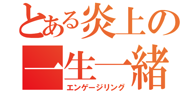 とある炎上の一生一緒（エンゲージリング）