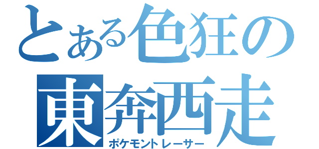 とある色狂の東奔西走（ポケモントレーサー）