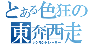 とある色狂の東奔西走（ポケモントレーサー）