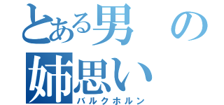 とある男の姉思い（バルクホルン）