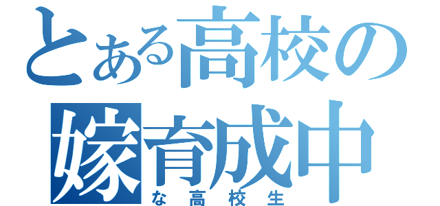 とある高校の嫁育成中（な高校生）