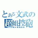 とある文武の超姐控砲（吶★書強抱抱）