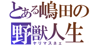 とある嶋田の野獣人生（ヤリマスネェ）