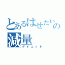 とあるはせたいの減量（ダイエット）