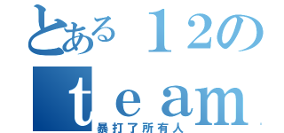 とある１２のｔｅａｍ（暴打了所有人）