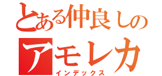 とある仲良しのアモレカリーナ（インデックス）