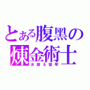 とある腹黑の煉金術士（水銀＆豎琴）