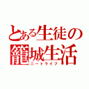 とある生徒の籠城生活（ニートライフ）