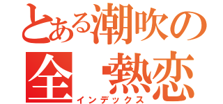 とある潮吹の全殏熱恋（インデックス）