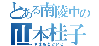 とある南陵中の山本桂子（やまもとけいこ）