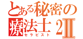 とある秘密の療法士２人Ⅱ（セラピスト）