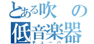 とある吹の低音楽器（チューバ）