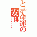 とある命運の安排（インデックス）