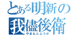 とある明新の我儘後衛（やまもとふうが）