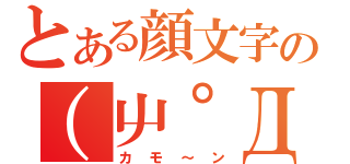 とある顔文字の（屮゜Д゜）屮（カモ～ン）