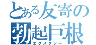 とある友寄の勃起巨根（エクスタシー）