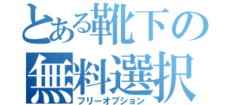 とある靴下の無料選択（フリーオプション）