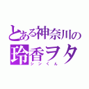 とある神奈川の玲香ヲタ（シンくん）