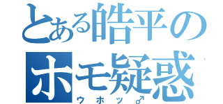 とある皓平のホモ疑惑（ウホッ♂）