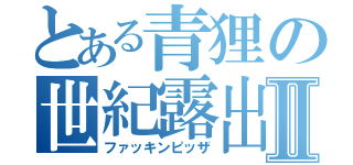 とある青狸の世紀露出Ⅱ（ファッキンピッザ）