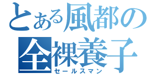 とある風都の全裸養子（セールスマン）