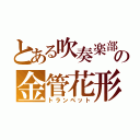 とある吹奏楽部の金管花形（トランペット）