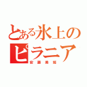 とある氷上のピラニア（安藤美姫）