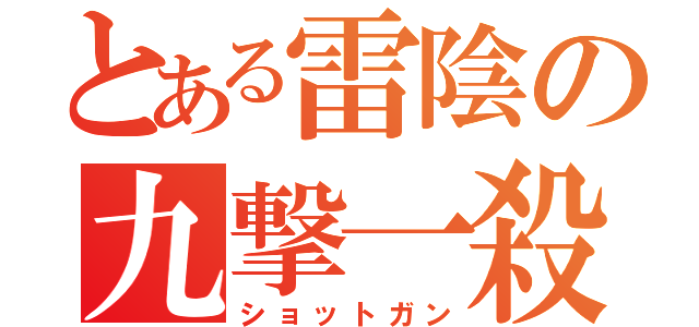 とある雷陰の九撃一殺（ショットガン）