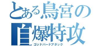 とある鳥宮の自爆特攻（ゴッドバードアタック）