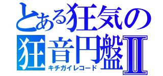 とある狂気の狂音円盤Ⅱ（キチガイレコード）