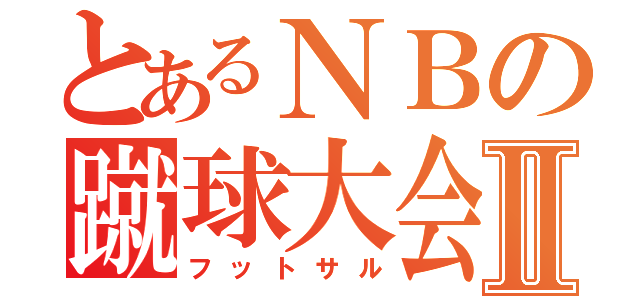 とあるＮＢの蹴球大会Ⅱ（フットサル）