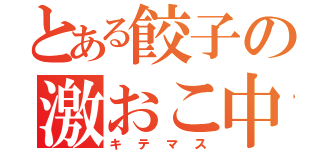 とある餃子の激おこ中（キテマス）