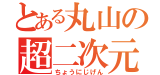 とある丸山の超二次元（ちょうにじげん）