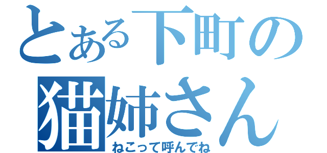 とある下町の猫姉さん（ねこって呼んでね）