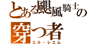 とある颶風騎士の穿つ者（エル・レエム）