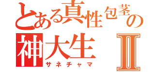 とある真性包茎の神大生Ⅱ（サネチャマ）