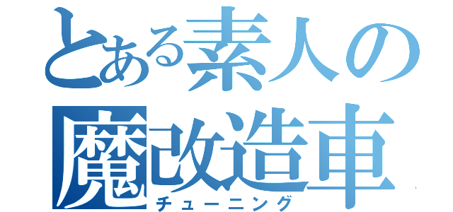 とある素人の魔改造車（チューニング）