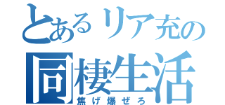 とあるリア充の同棲生活（焦げ爆ぜろ）