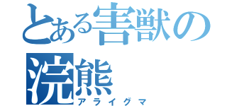 とある害獣の浣熊（アライグマ）