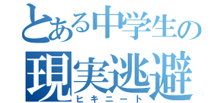 とある中学生の現実逃避（ヒキニート）