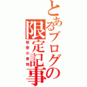 とあるブログの限定記事（秘密の書物）