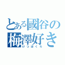 とある國谷の梅澤好き（けつぼくろ）